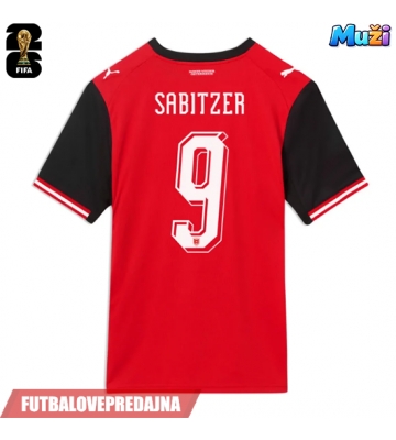 Lacne Muži Futbalové dres Rakúsko Marcel Sabitzer #9 MS 2026 Krátky Rukáv - Domáci